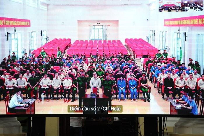 Phần xét hỏi thực hiện trực tuyến
