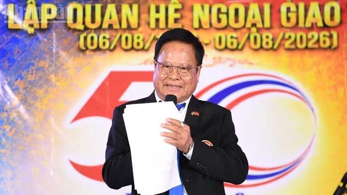 Chủ tịch Hội Người Thái gốc Việt Bangkok và vùng phụ cận Đỗ Xuân Lộc. (Ảnh: MINH THẮNG)