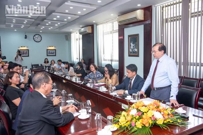 Thứ trưởng Bộ Văn hóa, Thể thao và Du lịch Tạ Quang Đông phát biểu tổng kết chỉ đạo. (Ảnh: MINH DUY)