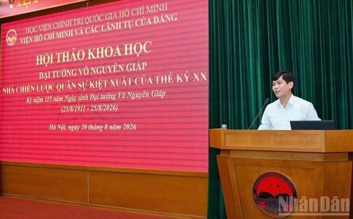 Các đại biểu phát biểu tham luận tại hội thảo. (Ảnh: THẾ ĐẠI)