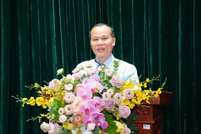 Phó Chủ tịch Thường trực Ủy ban nhân dân tỉnh Bắc Ninh Mai Sơn phát biểu tại hội nghị. (Ảnh: Bộ Khoa học và Công nghệ)