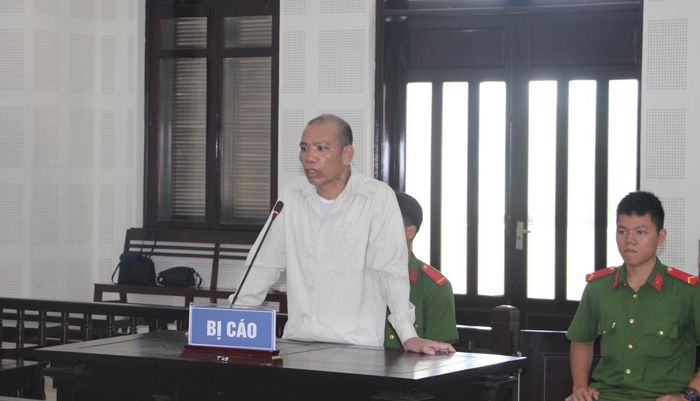 Bị cáo Nguyễn Văn Điệp tại phiên tòa.