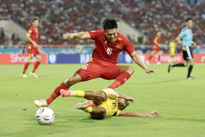  Đội tuyển Việt Nam thắng thuyết phục Malaysia tổng tỷ số 4-0 sau hai lượt trận bán kết ASEAN Cup 2026. ẢNH: MINH HOÀNG 
