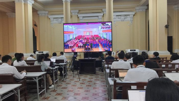 TAND TPHCM tiếp tục phiên xử sơ thẩm 227 bị cáo trong chuyên án VN10. Ảnh: SONG MAI