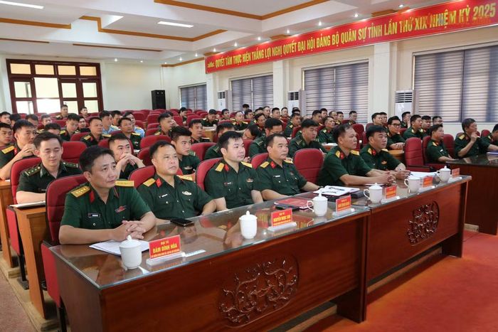 Các đại biểu dự hội nghị tập huấn. Ảnh: Trà Khánh.