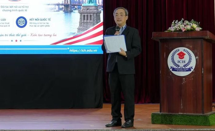 Ông Nguyễn Đăng Lý – Hiệu trưởng Trường Cao đẳng Quốc tế TP.HCM. Ảnh NT.