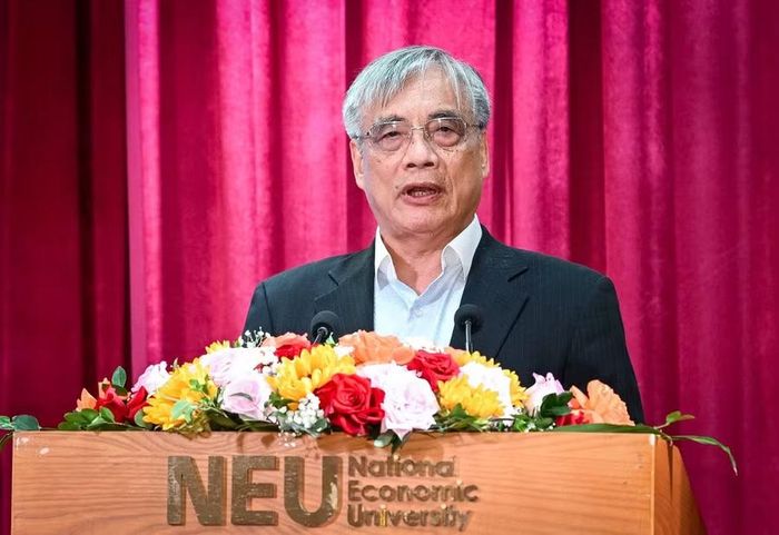  PGS.TS Trần Đình Thiên, nguyên Viện trưởng Viện Kinh tế Việt Nam. ﻿Ảnh: Thành Đạt (Báo Nhân Dân) 