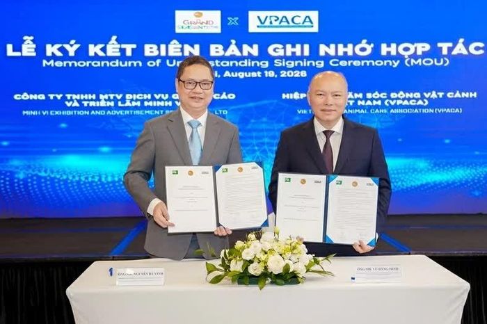 Lễ ký kết Biên bản ghi nhớ hợp tác (MOU). (Nguồn: BTC)