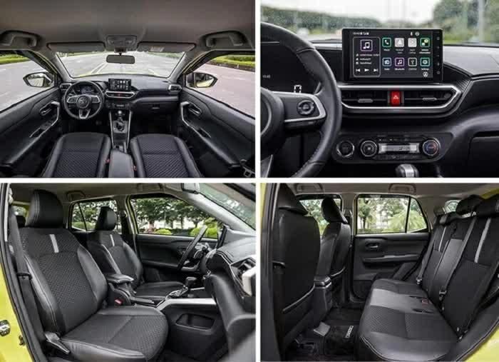 Khoang nội thất Toyota Raize được tối ưu theo hướng thực dụng, tận dụng hiệu quả không gian bên trong.
