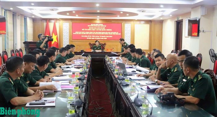 Quang cảnh tại buổi đánh giá cấp cơ sở đề tài khoa học. Ảnh: Lương Linh