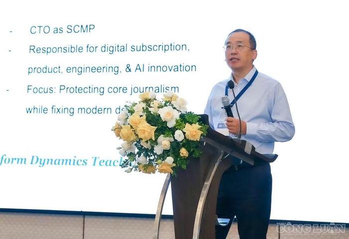 Ông Jun Zhang, Giám đốc Công nghệ của báo South China Morning Post (SCMP).