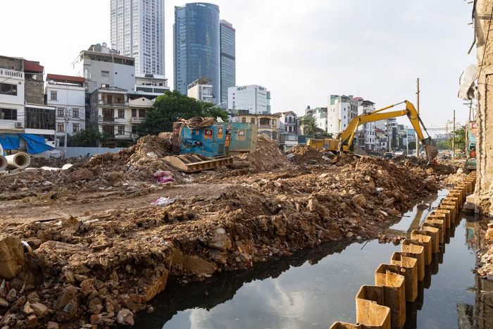 Phần lớn các công trình trong phạm vi dự án đã được phá dỡ.