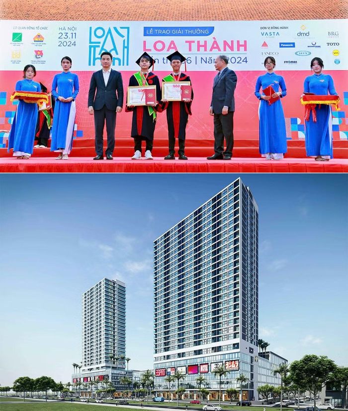 Khu phức hợp Bệnh viện - Căn hộ cao cấp - Giáo dục đạt giải Nhì Loa Thành