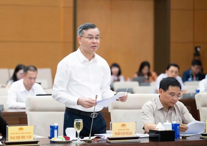 Bộ trưởng Bộ Tài chính Ngô Văn Tuấn. Ảnh: QH