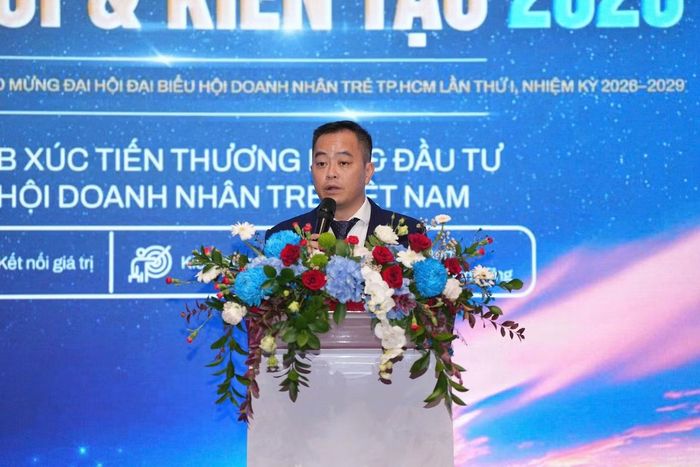 Anh Nguyễn Văn Chiến - Chủ tịch CLB Xúc tiến Thương mại & Đầu tư Doanh nhân trẻ Việt Nam.