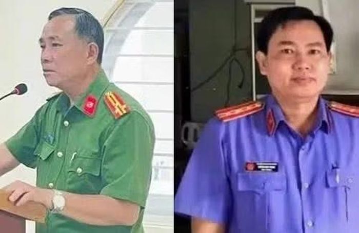 Hai bị can Nguyễn Hoàng Văn (trái) và Huỳnh Minh Trung. Ảnh: TL