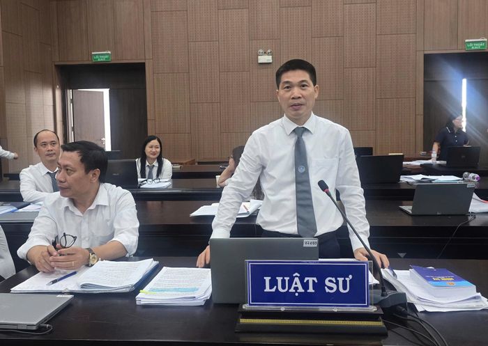 Luật sư Lê Minh Khang, người bào chữa cho bị cáo Tống Hải Nam.