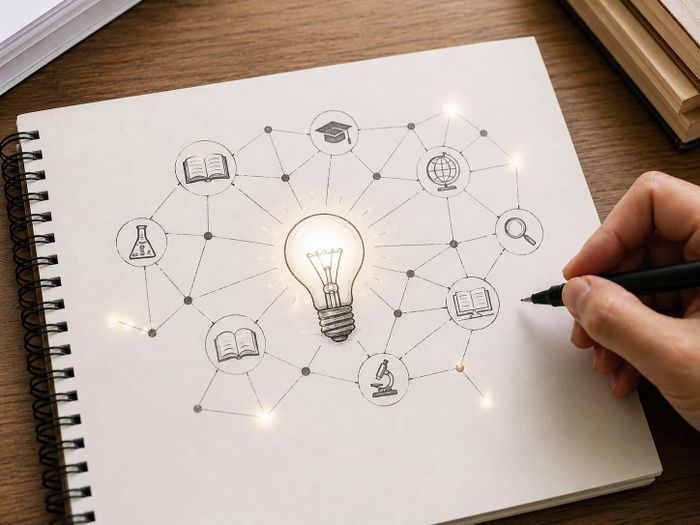 Tri thức là một danh từ trừu tượng. Ảnh minh họa: AI
