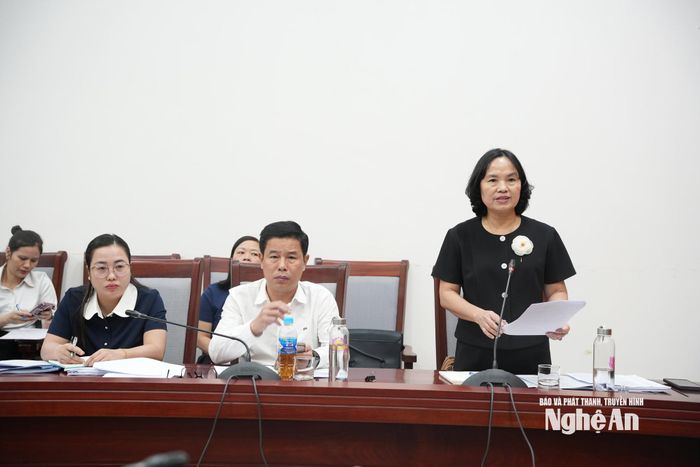 Bà Võ Thị Nhung- Phó Giám đốc Sở Nông nghiệp và Môi trường Nghệ An. Ảnh: Thúy Vinh