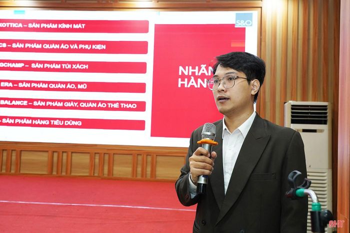 Ông Nguyễn Kiến Hải Hoàng - đại diện Công ty S&O chia sẻ về cách nhận biết hàng giả và hàng hóa xâm phạm quyền sở hữu trí tuệ.
