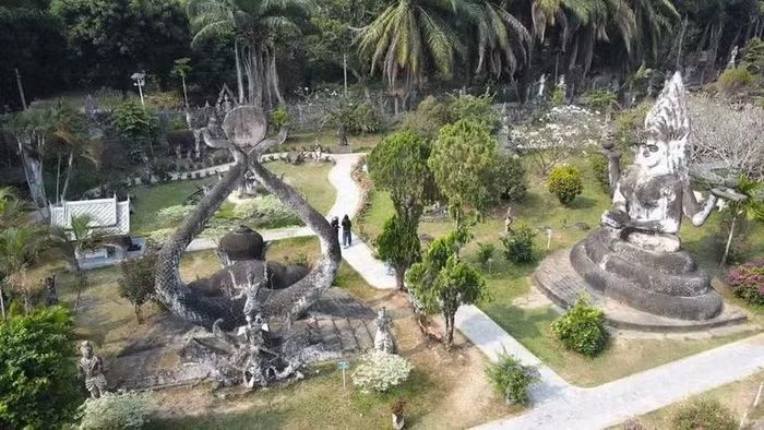 Vườn tượng Phật - điểm đến không thể bỏ qua khi tới Lào. (Ảnh: Đỗ Bá Thành/TTXVN)