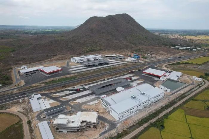Một trạm dừng nghỉ trên tuyến cao tốc Bắc-Nam phía Đông được đưa vào khai thác. (Ảnh: PV/Vietnam+)