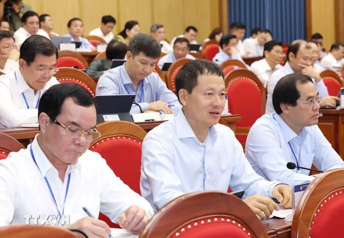 Các học viên Lớp bồi dưỡng, cập nhật kiến thức đối với Ủy viên Ban Chấp hành Trung ương Đảng khóa XIV (Lớp thứ nhất). (Ảnh: Phương Hoa/TTXVN)