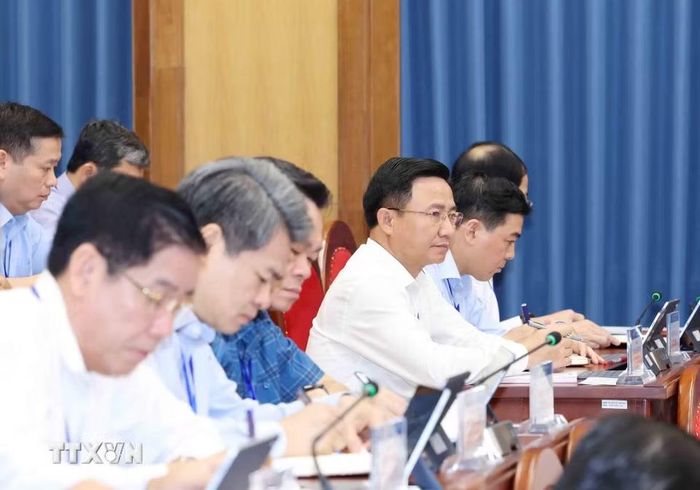 Các học viên Lớp bồi dưỡng, cập nhật kiến thức đối với Ủy viên Ban Chấp hành Trung ương Đảng khóa XIV (Lớp thứ nhất). (Ảnh: Phương Hoa/TTXVN)