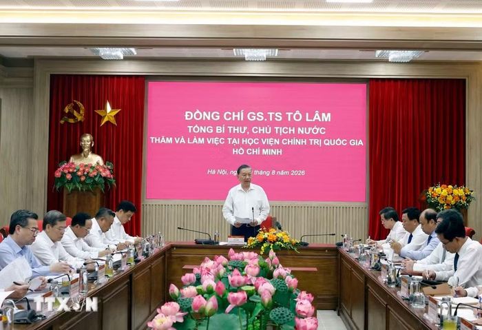 Tổng Bí thư, Chủ tịch nước Tô Lâm phát biểu. (Ảnh: Thống Nhất/TTXVN)
