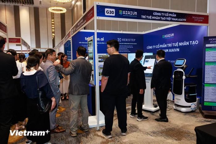 Triển lãm thu hút nhiều hoạt động kết nối quan trọng giúp các doanh nghiệp hoạt động trong ngành du lịch tiếp cận được các giải pháp công nghệ mới và phù hợp. (Ảnh: Thanh Phong/Vietnam+)