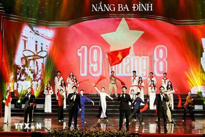 Một tiết mục tại chương trình. (Ảnh: Doãn Tấn/TTXVN)