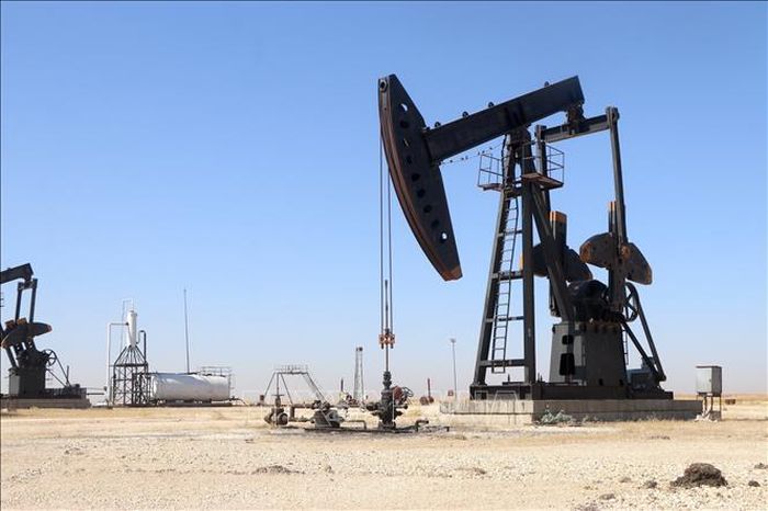 Giàn bơm dầu tại tỉnh Hasakah, Syria. Ảnh: THX/TTXVN phát