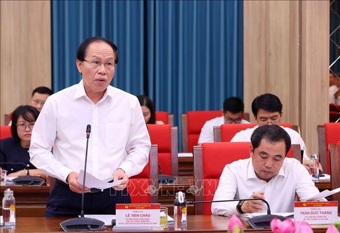 Đồng chí Lê Tiến Châu, Ủy viên Trung ương Đảng, Phó Thủ tướng Chính phủ phát biểu. Ảnh: Văn Điệp/TTXVN
