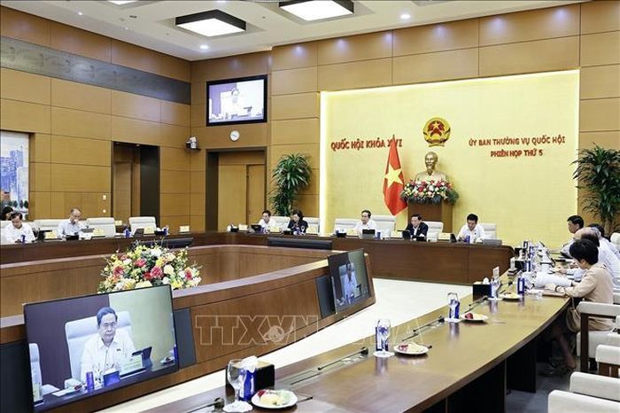 Chủ tịch Quốc hội Trần Thanh Mẫn phát biểu. Ảnh: Doãn Tấn/TTXVN