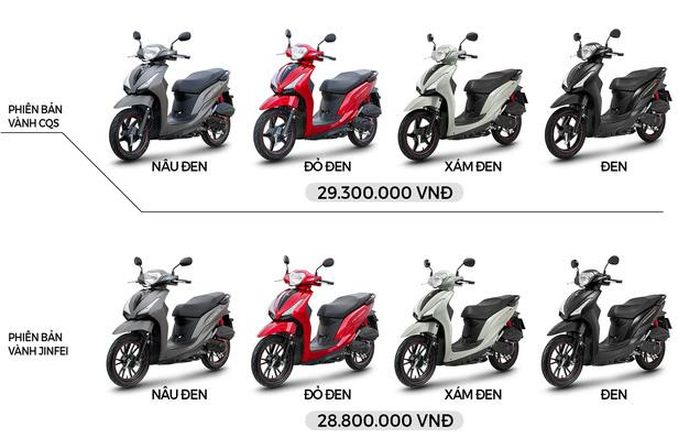 Kymco Hermosa 50cc có giá niêm yết 28,8 - 29,3 triệu đồng.
