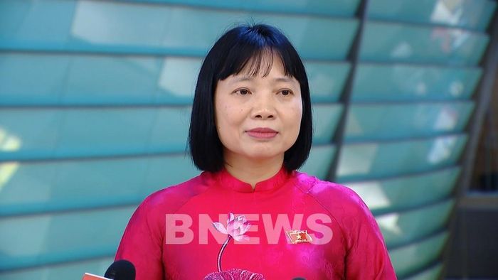 Đại biểu quốc hội Nguyễn Thị Việt Nga (Đoàn Hải Phòng). Ảnh: Bích Hồng/Bnews/vnanet.vn