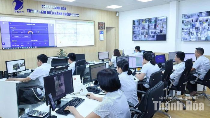 Trung tâm điều hành thông minh VNPT Thanh Hóa.