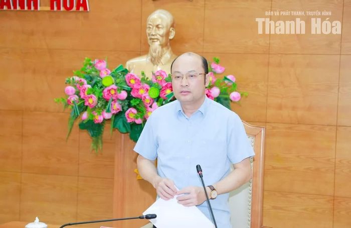 Phó Chủ tịch UBND tỉnh Cao Văn Cường phát biểu kết luận hội nghị.