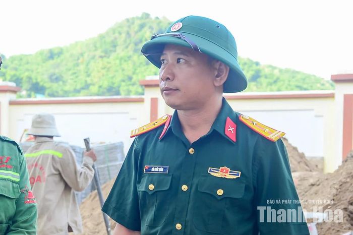 Trung tá Bùi Quốc Quân, Chỉ huy trưởng công trường Trường Nội trú liên cấp Tiểu học và THCS Tam Thanh.