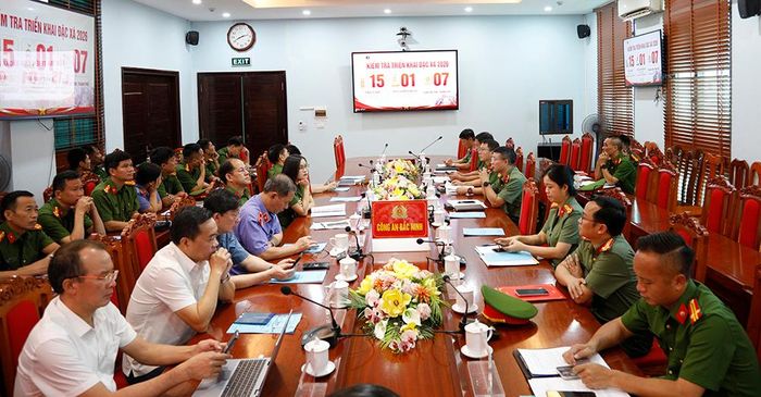  Các đại biểu dự tại điểm cầu tỉnh Bắc Ninh. 