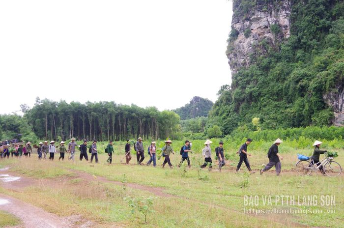 Nội dung sơ tán Nhân dân, học sinh đến nơi an toàn trong diễn tập tại xã Vân Nham