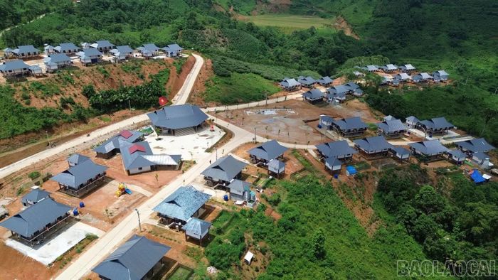 Khu tái thiết Làng Nủ. (Ảnh: Mạnh Dũng)