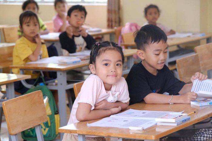 Học sinh Trường Tiểu học Bằng Lăng, xã Đam Rông 2