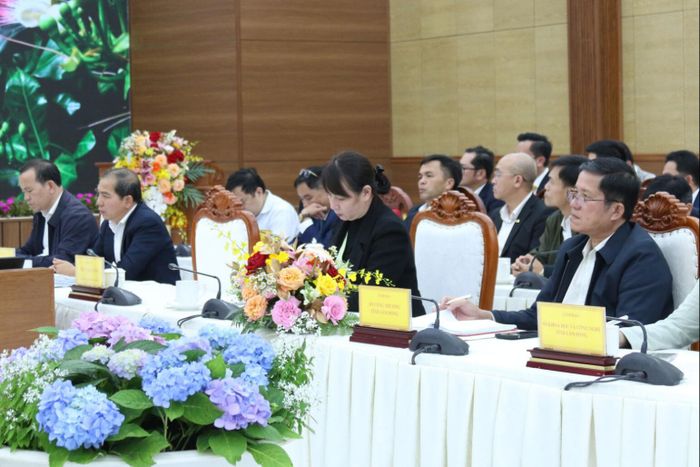 Các sở, ngành tham dự cuộc họp