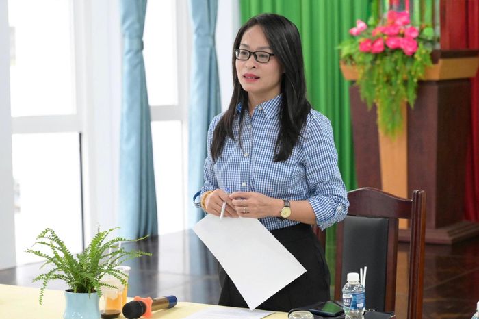 Phó Giám đốc Sở Văn hóa, Thể thao và Du lịch tỉnh Lê Thị Trúc Linh kết luận buổi làm việc