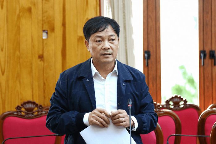Ủy viên Ban Thường vụ Tỉnh ủy, Phó Chủ tịch Thường trực UBND tỉnh Lê Trọng Yên nhấn mạnh tiến độ thu tiền sử dụng đất hiện vẫn chưa đạt yêu cầu đề ra