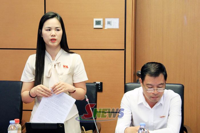 Đại biểu Lò Thị Huyền phát biểu