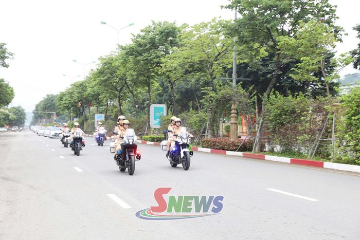 Các lực lượng, phương tiện diễu hành trên các tuyến đường