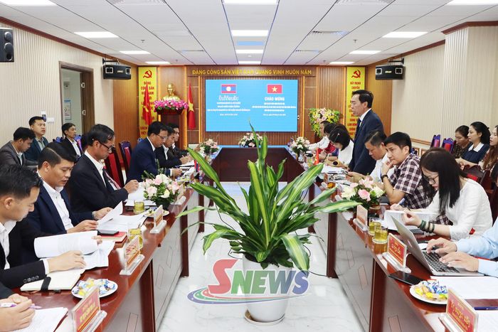 Đoàn công tác Sở Công Thương tỉnh Hủa Phăn làm việc với Sở Công Thương tỉnh Sơn La.