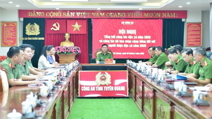 Đại biểu dự hội nghị tại điểm cầu tỉnh Tuyên Quang.